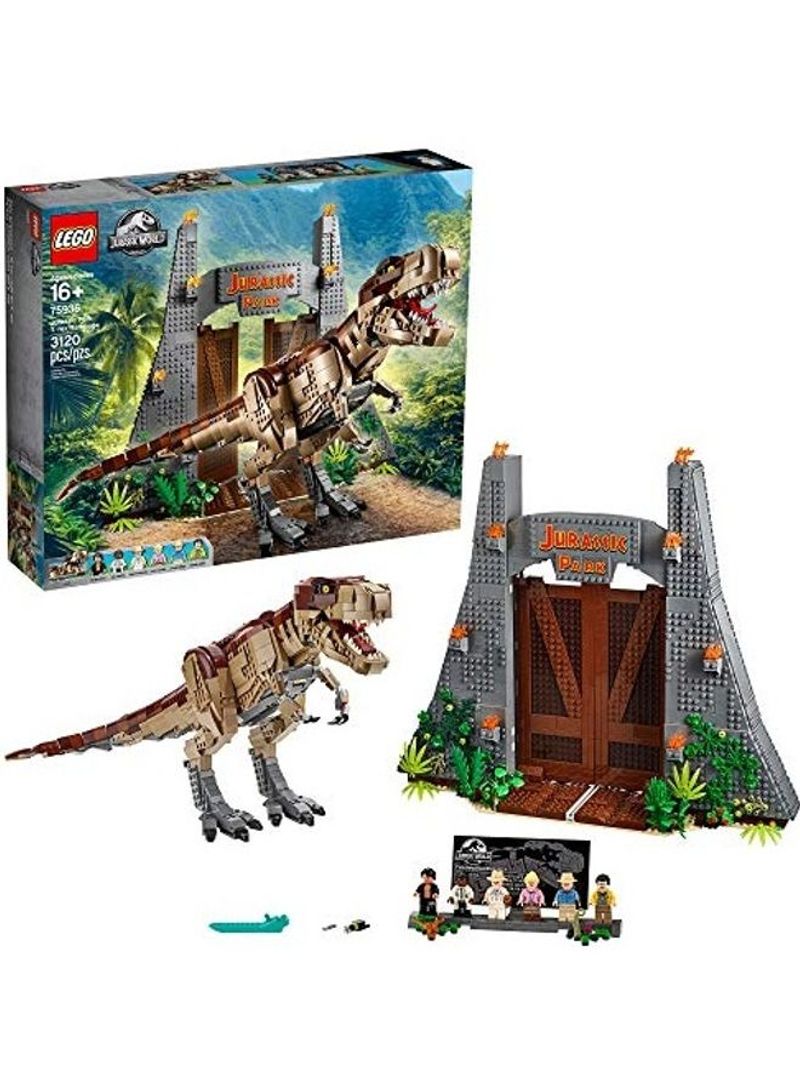 3120-Piece Jurassic World: T. Rex Rampage Building Set