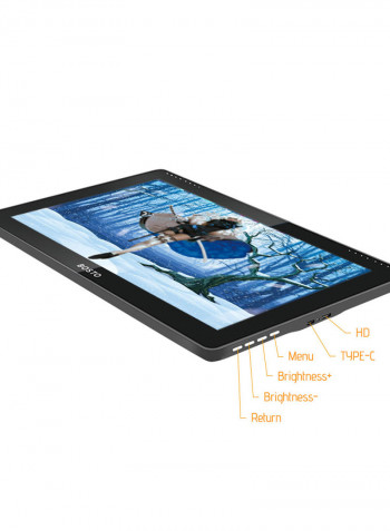 16HDT Portable LCD Graphics Drawing Tablet 15.6inch Black