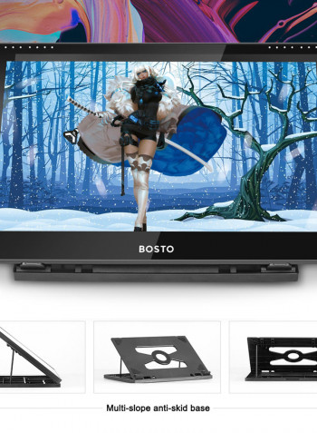 16HDT Portable LCD Graphics Drawing Tablet 15.6inch Black