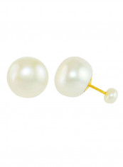 18K Gold Double Sided Pearl Earrings reviews 18K Gold Double Sided Pearl Earrings