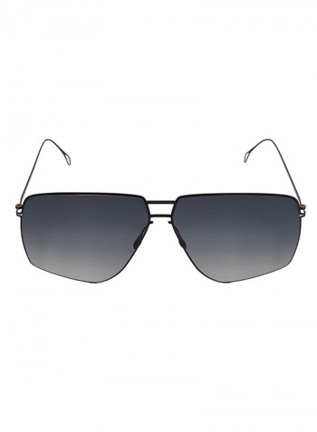 Asymmetrical Sunglasses With Black UV Protection Lenses للرجال