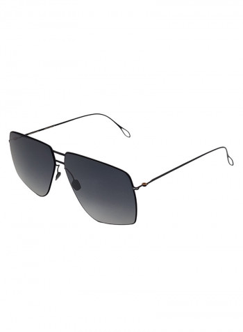 Asymmetrical Sunglasses With Black UV Protection Lenses للرجال