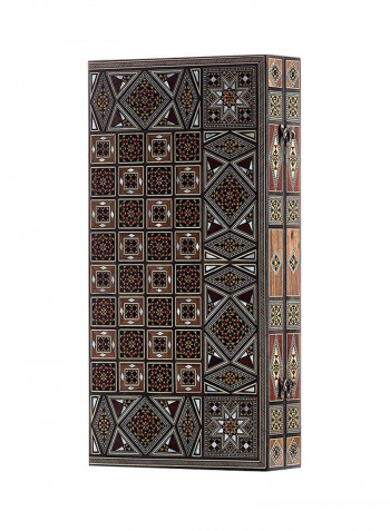 Handmade Backgammon Wood With Mosaic And Mother Of Pearl