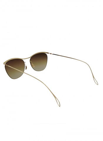 Girls' Cat Eye Sunglasses With Brown UV Protection Lenses - Lens Size: 51 mm