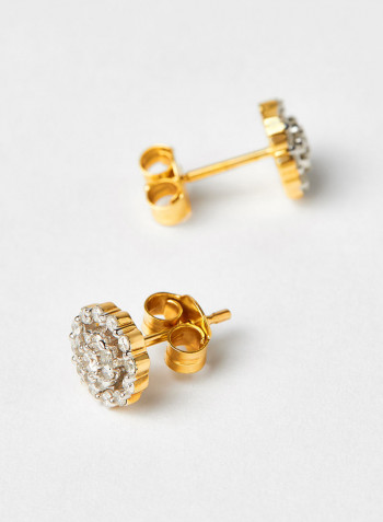 18 Karat Gold Sparkle Earrings
