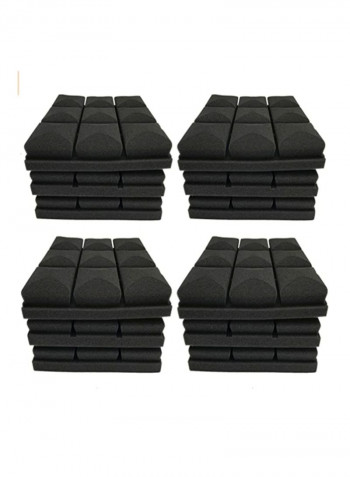 96-Pieces Of Sound Absorbing Foam Board For Recording Studio