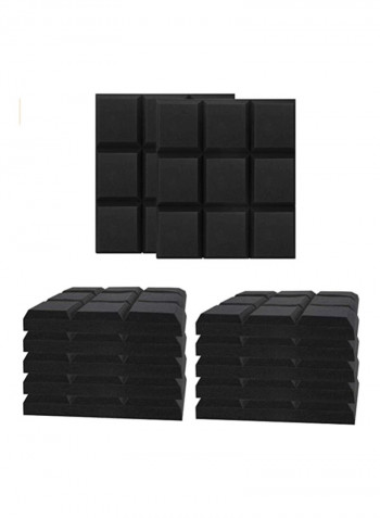96-Pieces Of Sound Absorbing Foam Board For Recording Studio