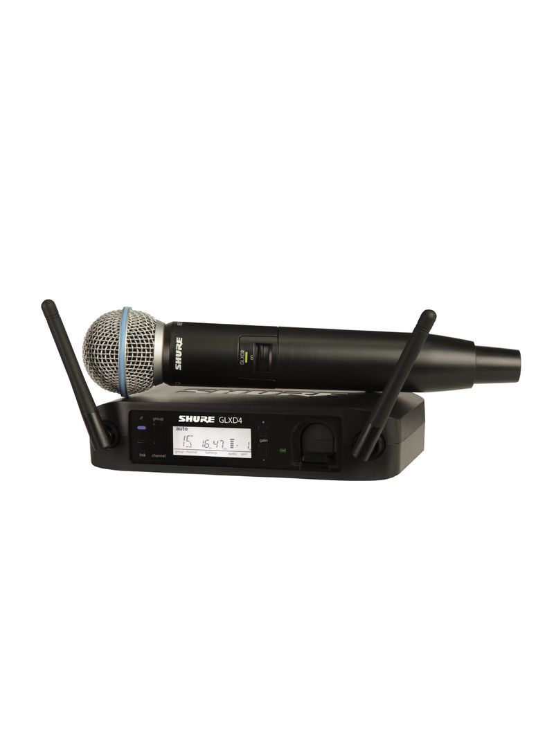 Digital Vocal Wireless System With Beta 58A Handheld Microphone GLXD24UK/B58-Z2 Black
