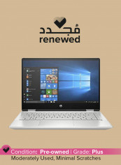 Renewed - Pavilion x360 14-dh1025ne Laptop With 14-Inch Display, Intel Core i3 Processor/4GB RAM/256GB SSD/Intel UHD Graphics With English/Arabic Keyboard Middle East Version Silver
