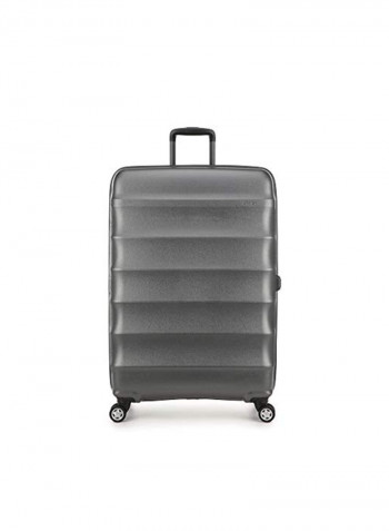 3-Piece Antler Juno Metallic Suitcase Set Black