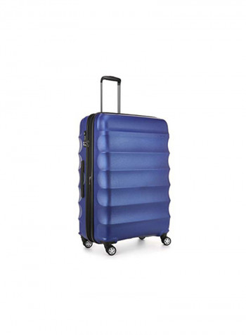 3-Piece Antler Juno Metallic Suitcase Set Blue