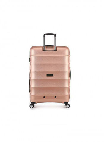 3-Piece Antler Juno Metallic Suitcase Set Rose Gold