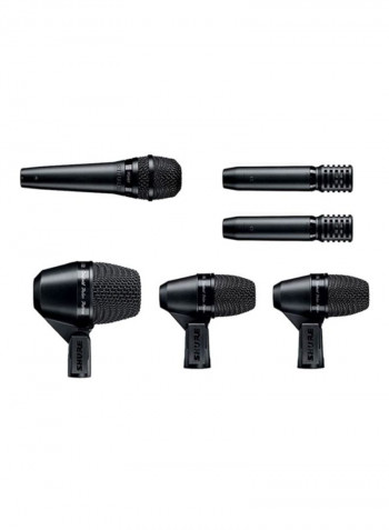 6-Piece Drum Microphone Kit PGADRUMKIT6 Black