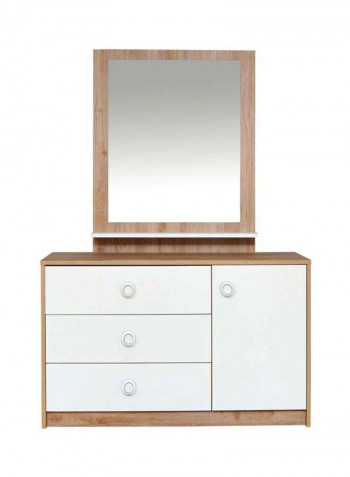 5-Piece Cardiz Bedroom Set White/Brown 434x331x300.8cm