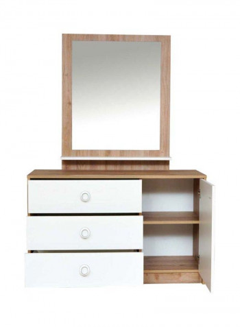 5-Piece Cardiz Bedroom Set White/Brown 434x331x300.8cm