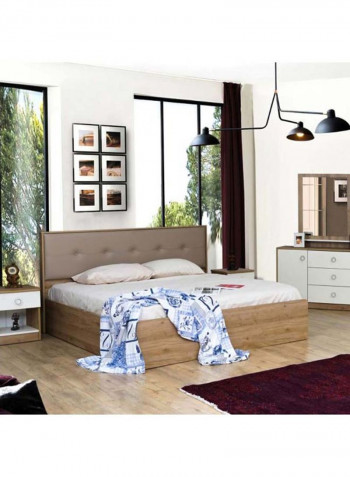 5-Piece Cardiz Bedroom Set White/Brown 434x331x300.8cm