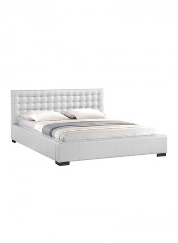 Madison Modern Bed Without Mattress White King