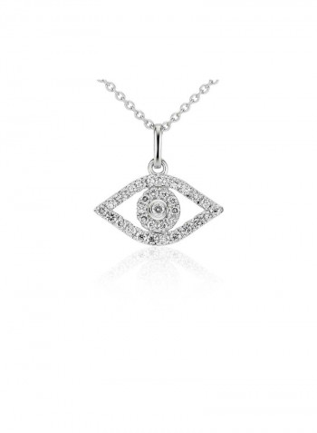Eye Diamond Pendant Necklace