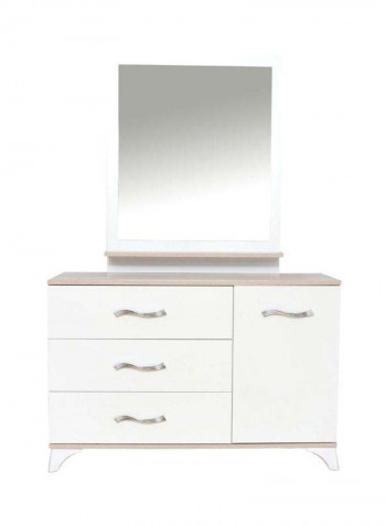 5-Piece Toronto Bedroom Set Brown/White/Beige 465.5x334x283.8cm