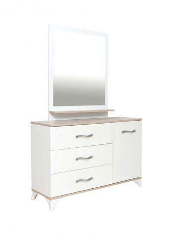 5-Piece Toronto Bedroom Set Brown/White/Beige 465.5x334x283.8cm