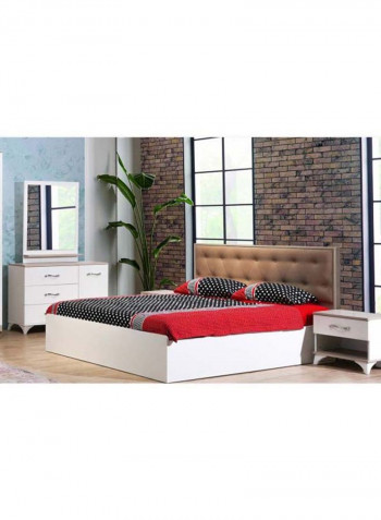 5-Piece Toronto Bedroom Set Brown/White/Beige 465.5x334x283.8cm