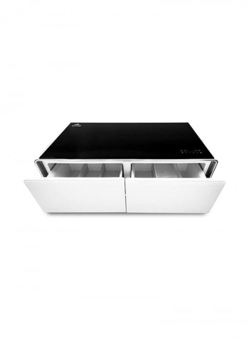 Smart Touch Table With Two Refrigerating Doors 0 W EVRFS-130LW Black/White