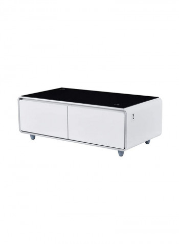 Smart Touch Table With Two Refrigerating Doors 0 W EVRFS-130LW Black/White