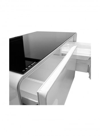 Smart Touch Table With Two Refrigerating Doors 0 W EVRFS-130LW Black/White