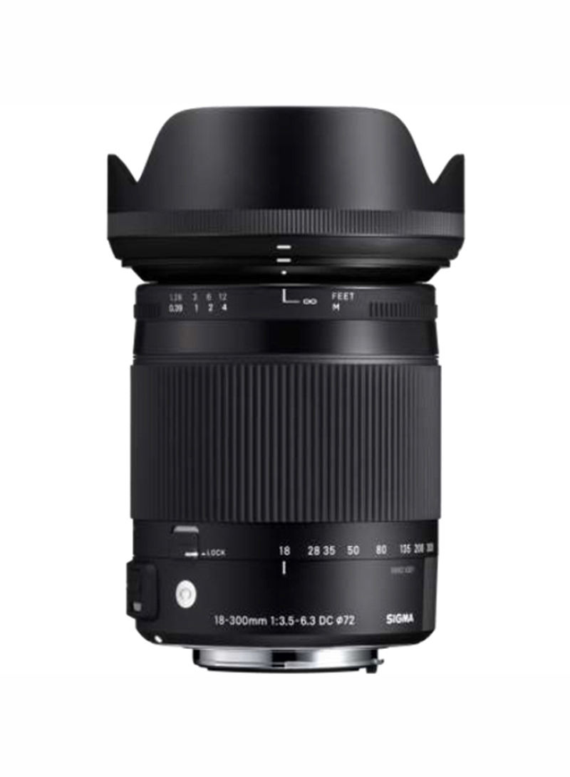 18-300mm f/3.5-6.3 DC Macro OS HSM Lens For DSLR Black