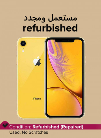 Refurbished - iPhone XR Dual SIM With FaceTime Yellow 128GB 4G LTE