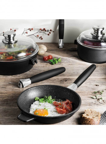 11-Piece Eurocast Non Stick Cookware Set Black