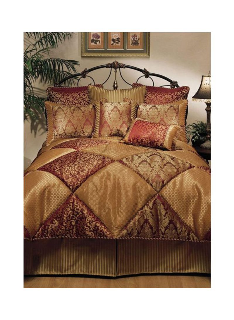 8-Piece Chateau Royale Comforter Set Polyester California King
