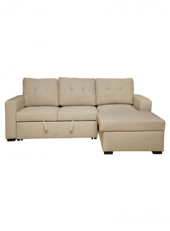Quebec Corner Sofa Cum Bed Beige