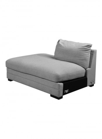 Weltex Arm Less Chaise Grey 150x75x105centimeter