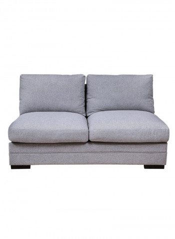 Weltex Two Seater Arm Less Sofa Silver