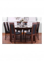9-Piece Wincat Dining Set Brown/Black