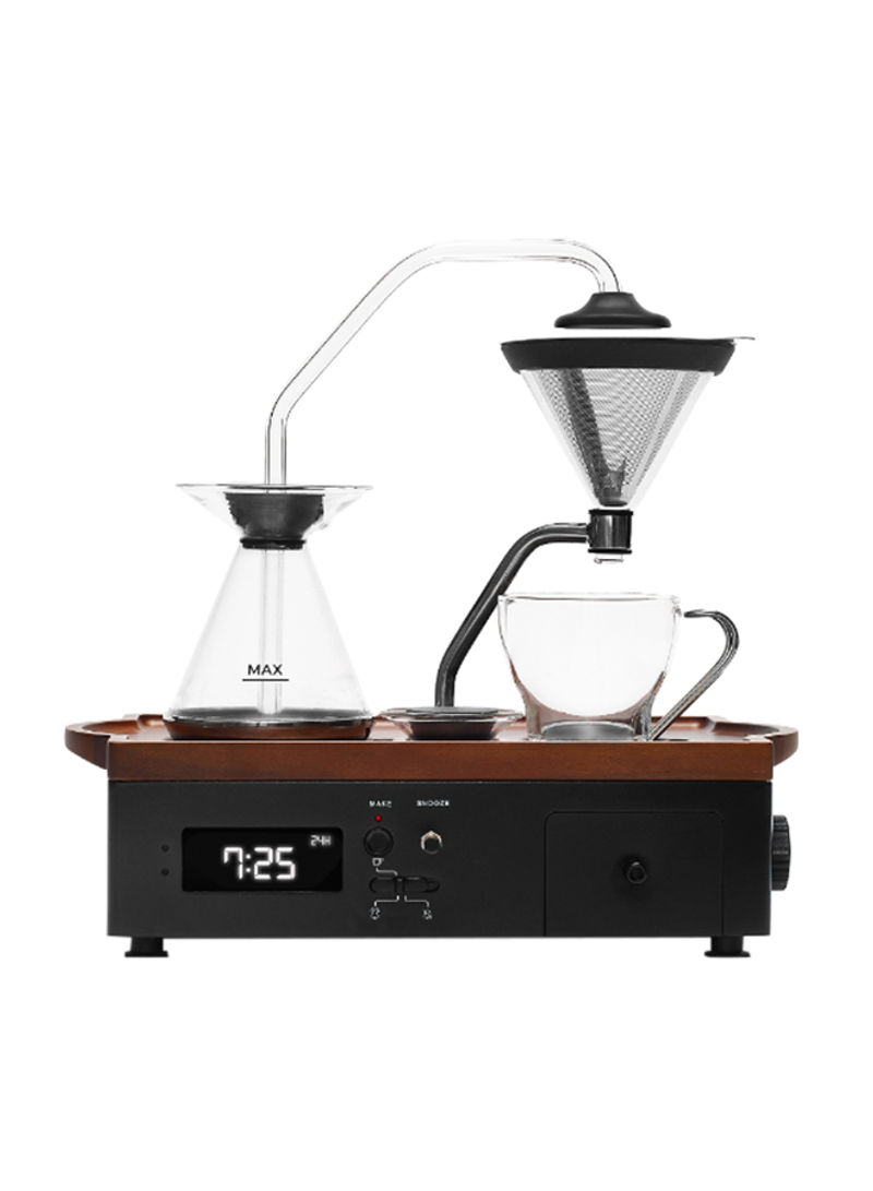Alarm Clock Coffee Maker 200 ml 500 W 655295731841 Brown/Black/Clear