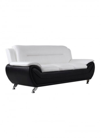 Camarillo 3 + 2 + 1 Seat Sofa Set White/Black 200x80x85cm
