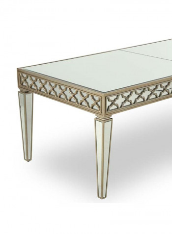 Whitney Dining Table Gold 220 x 100 x 78cm