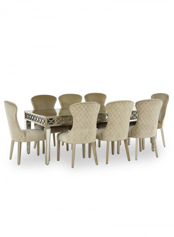 Whitney Dining Table Gold 220 x 100 x 78cm