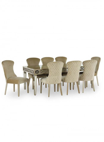 Whitney Dining Table Gold 220 x 100 x 78cm