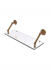 Prestige Monte Carlo Collection Crystal Floating Shelf Clear/Golden 24x8x8inch