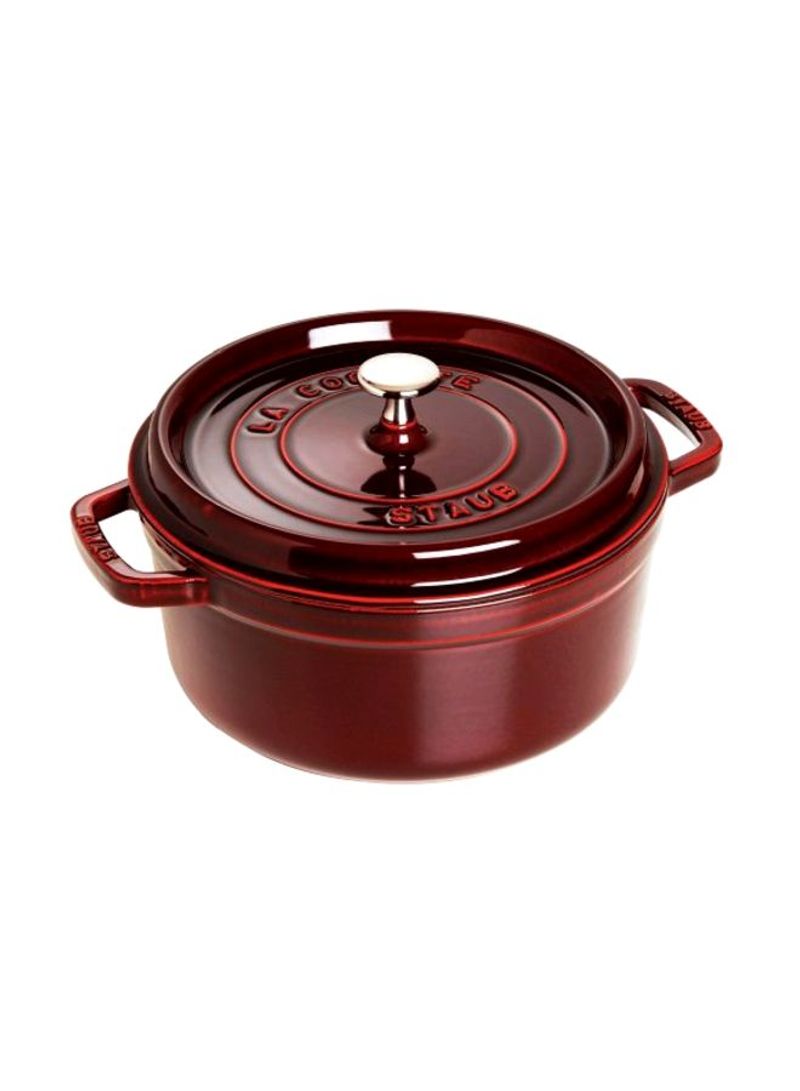 Round Cocotte Red