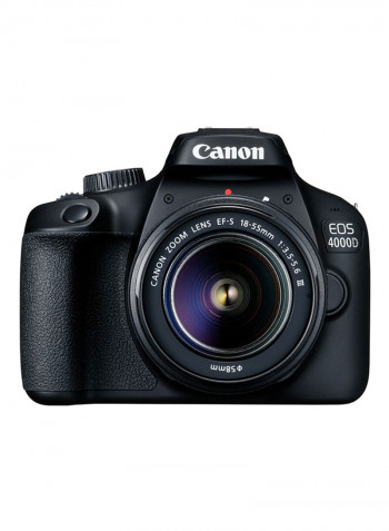 EOS 4000D DSLR With EF-S 18-55mm f/3.5-5.6 III Lens + EF 75-300mm f/4-5.6 III USM Lens 18MP,Built-In Wi-Fi And Bluetooth