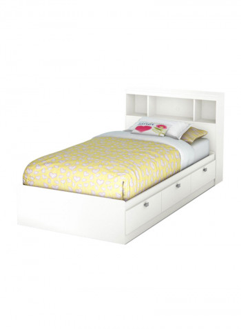 Spark Twin Mates Bed Without Mattress White Super King