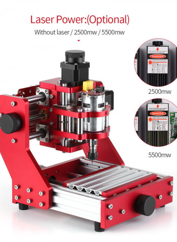 Aluminium Engraving Milling Machine Red 44.00 X 18.00 X 25.00cm