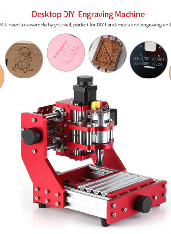 Aluminium Engraving Milling Machine Red 44.00 X 18.00 X 25.00cm