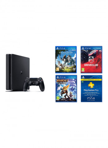 PlayStation 4 500GB Console With 3 Games And 90 Days PlayStion Plus Membership
