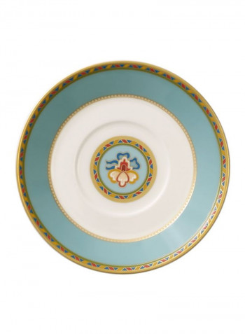 12-Piece Samarkand Aquamarine Espresso Cup And Saucer Set Blue/White/Gold