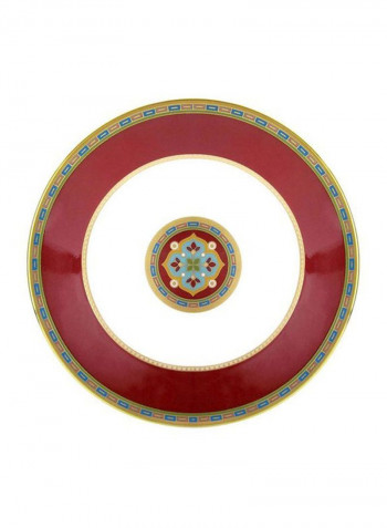 12-Piece Samarkand Rubin Espresso Cup And Saucer Set Red/Gold/White